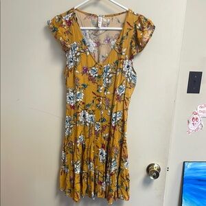 Floral Yellow Dress